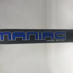 Used Miken Maniac ASA/USSSA Slow Pitch Softball Bat 2017 Black/Blue