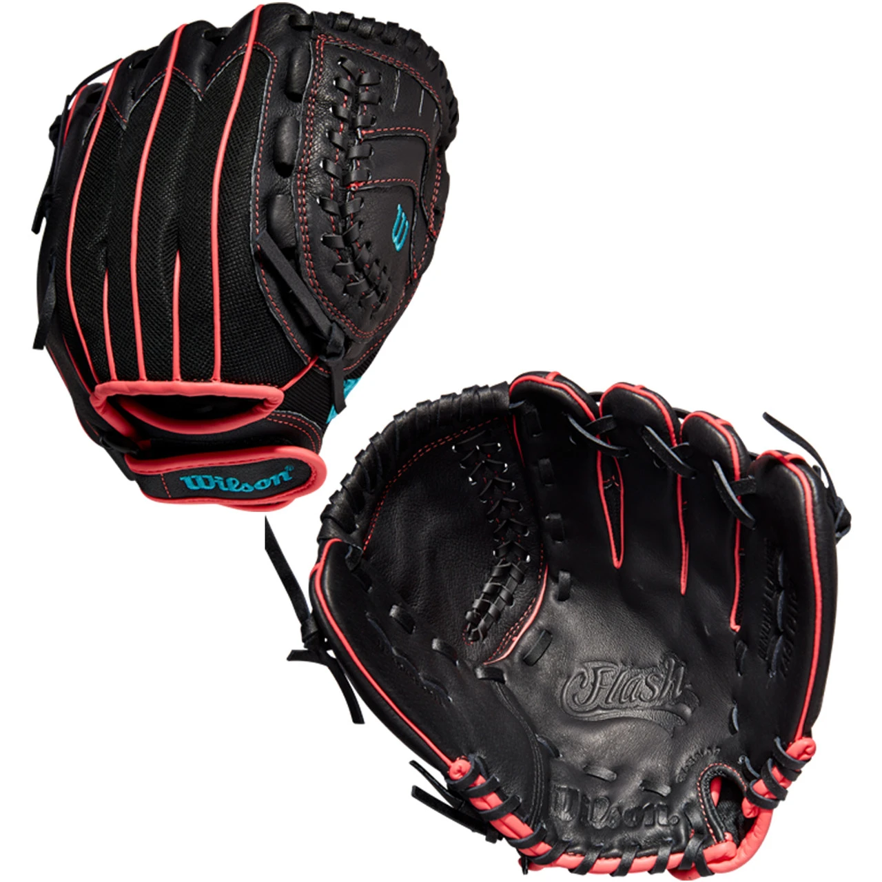 Wilson Flash 11" Youth Fastpitch Softball Glove WBW10040611 2 Wilson Flash 11" Youth Fastpitch Softball Glove WBW10040611