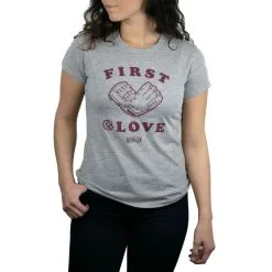 Baseballism First Glove Women's Perfect Fit Tee Shirt FIRST GLOVE