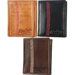 Rawlings Baseball Stitch Tri-Fold Wallet