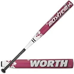 New Worth Mayhem CompLite FPML12 Fastpitch Softball Bat Red Shop By Certification