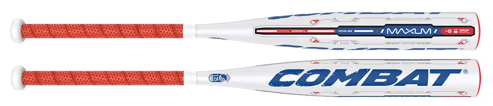 New Combat Maxum MAXSL108 Senior League Baseball Bat (-8) NIW 2 5/8″ USSSA 1.15 BPF Stamp 3 New Combat Maxum MAXSL108 Senior League Baseball Bat (-8) NIW 2 5/8″ USSSA 1.15 BPF Stamp