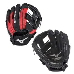 Mizuno Prospect 10.00" Youth Baseball Glove Black/Red 312721